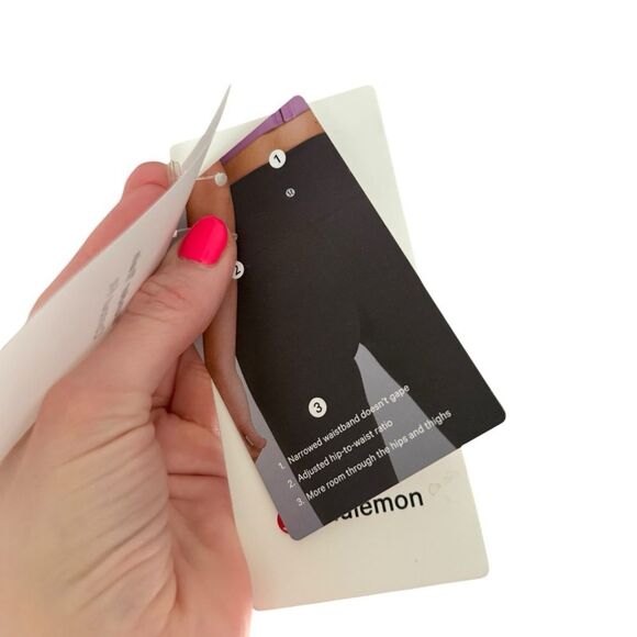 Lululemon Black Colorful Wunder Train High-Rise Tight 25" - Picture 8 of 8